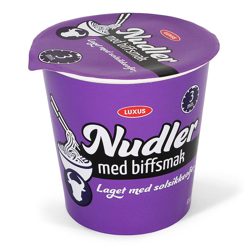 Lyxnudlar i kopp 65 g nötkött