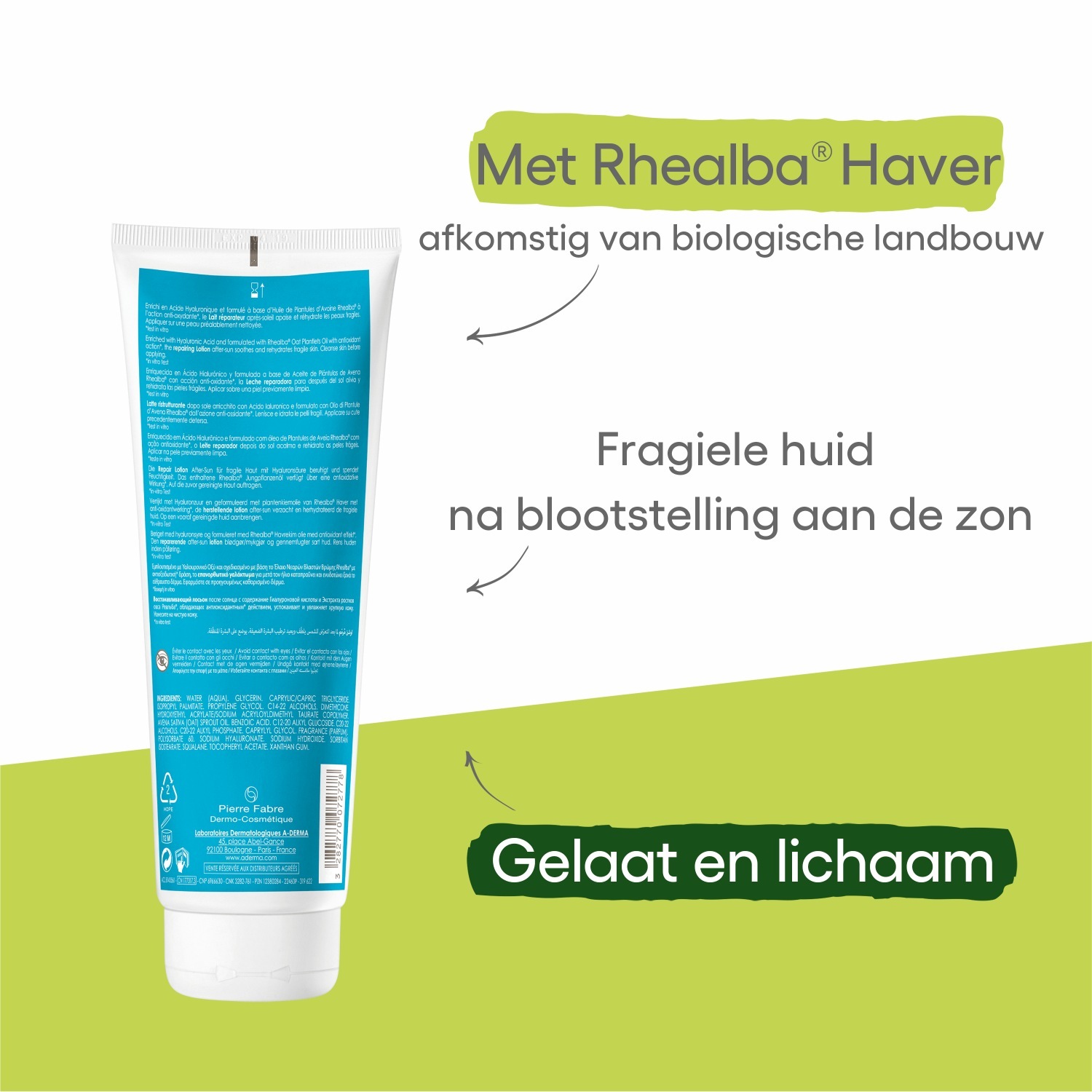 A-DERMA losion za obnovu tijela nakon sunčanja - 250 ml