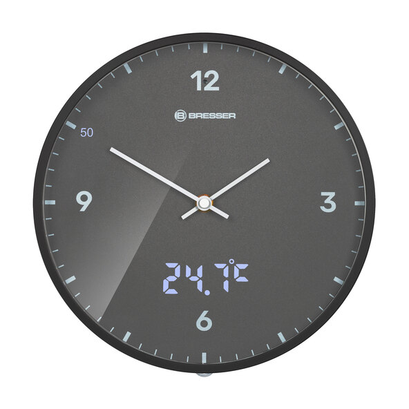 MyTime LEDsec wall clock, anthracite