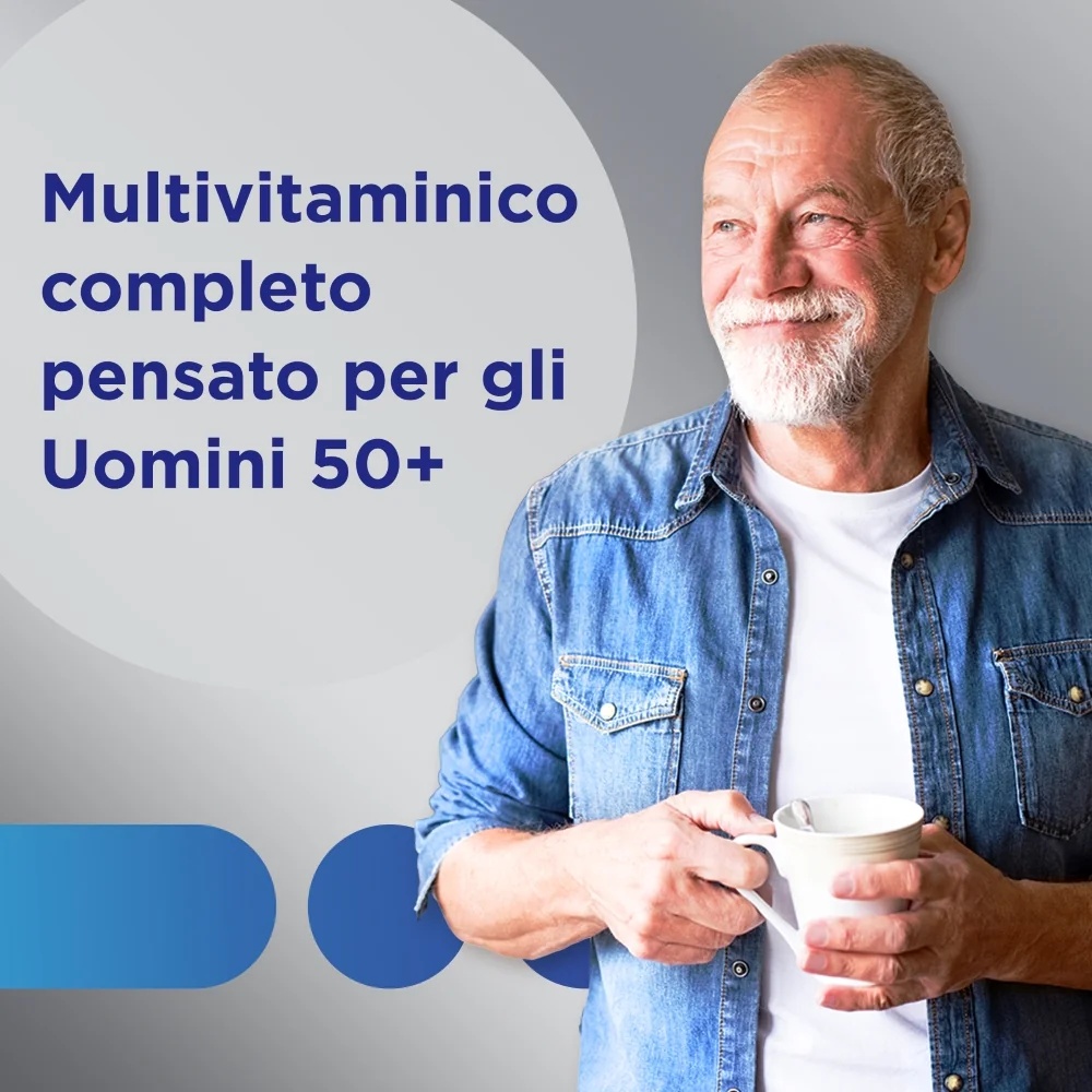 MULTICENTRUM Multicentrum Hommes 50+ 60 comprimés multivitaminés