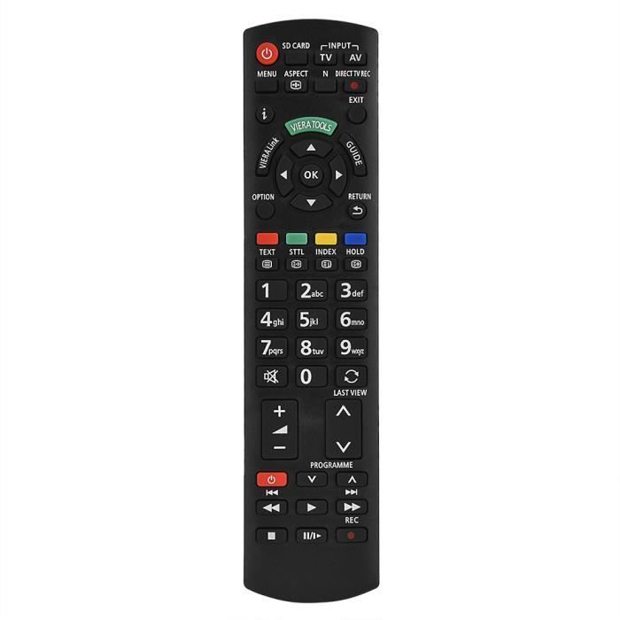 Mando a distancia universal - Panasonic - N2QAYB000487 - Negro - Acceso directo a canales - Rendimiento estable