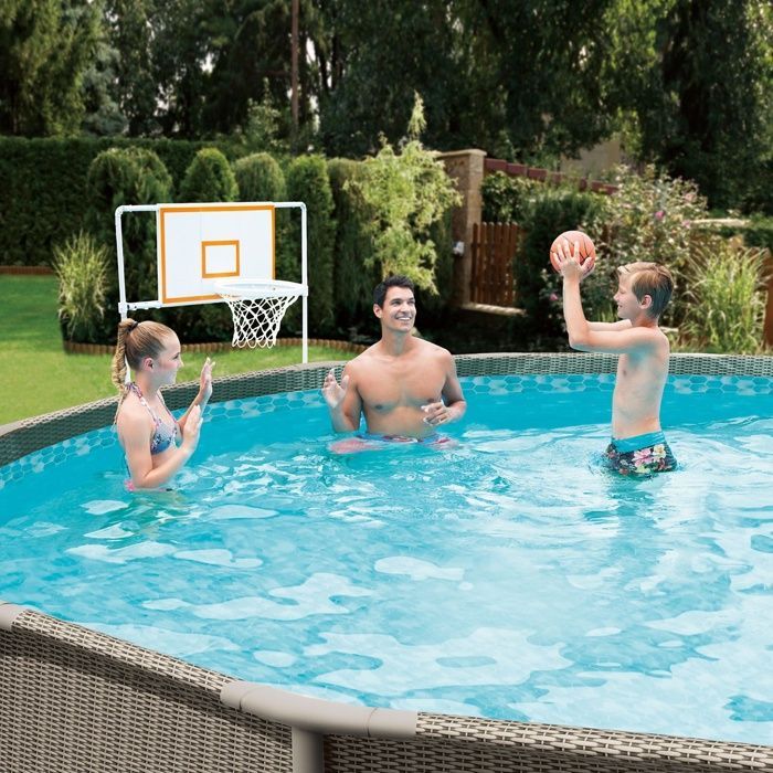 SummerWaves Above Ground Pool Basketball Game
