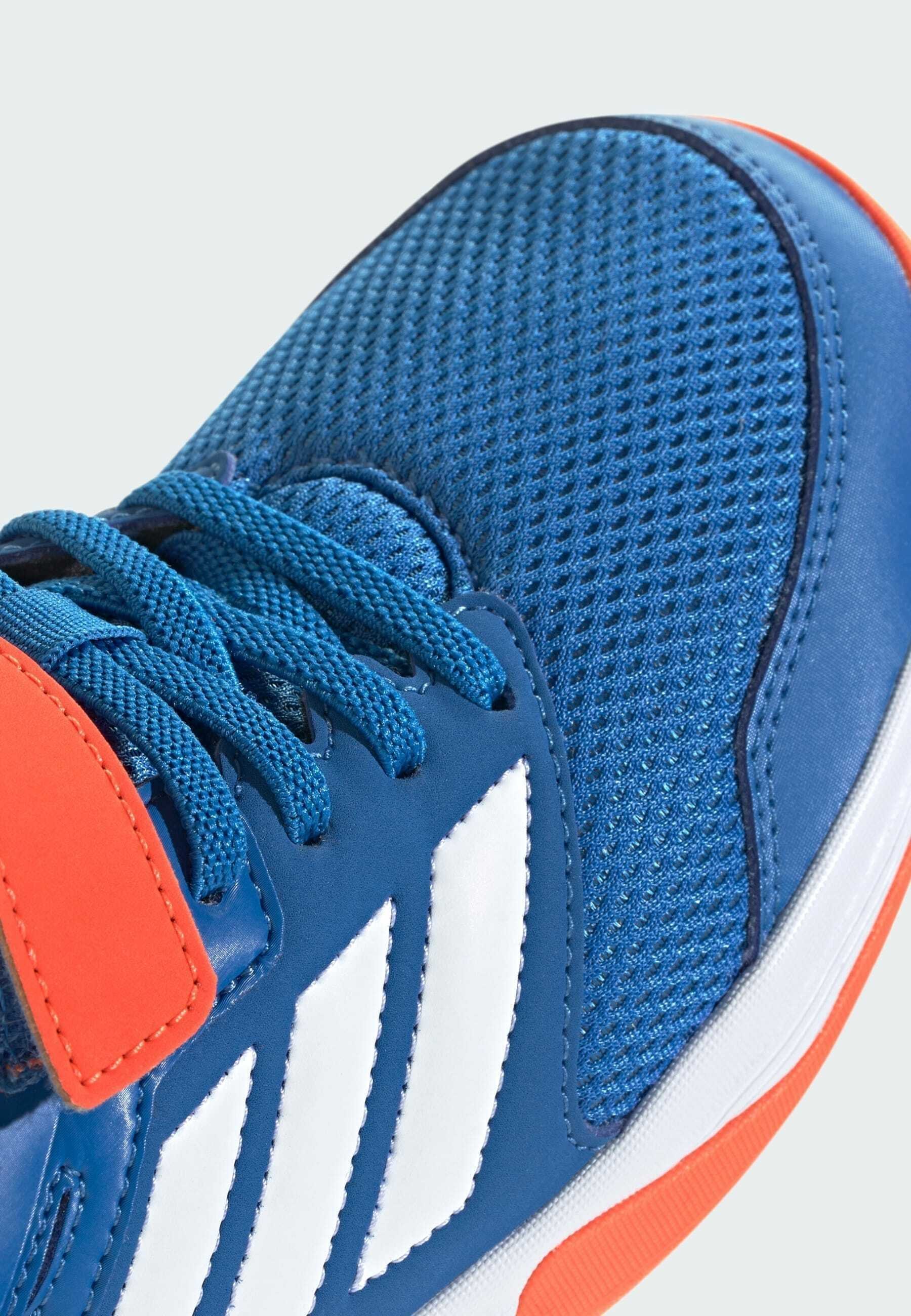 adidas Performance COURT - Volleyballschuhe - leuchtendes Königsblau, Wolkenweiß, Team Solar Orange