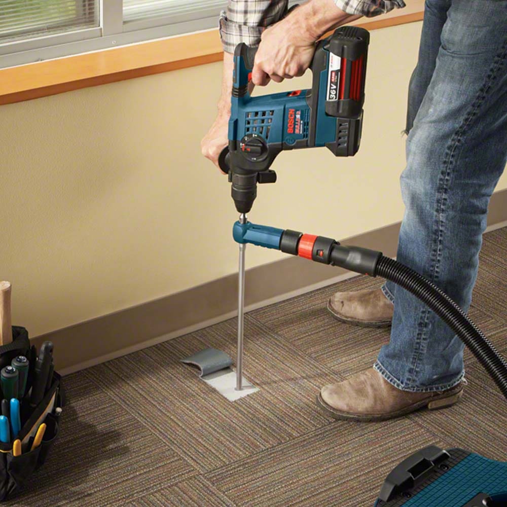 SDS-Plus TCT Schlagbohrmaschine 15 x 380 mm mit zwei Sägeblättern und Staubabsaugung von BOSCH – SPEEDCLEAN