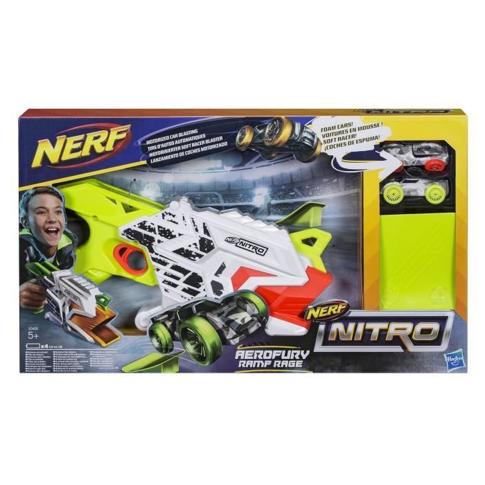 NERF AeroFury Ramp Rage Autolanceerder - Meerkleurig - 2 auto's - Geschikt voor kinderen vanaf 8 jaar