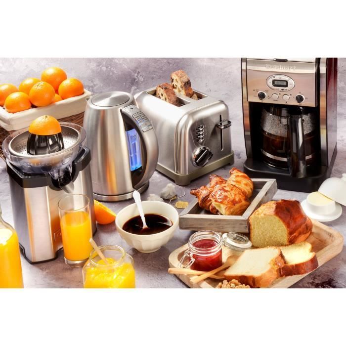 CUISINART CCJ210E Electric Citrus Juicer - Stainless Steel - Steel Filter - Drip Stop - 100 Watt