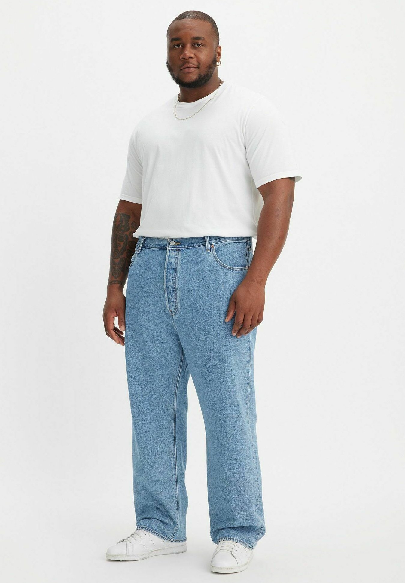 Levi's® Plus 501® ORIGINAL B&T - Džíny Straight Fit - light sw