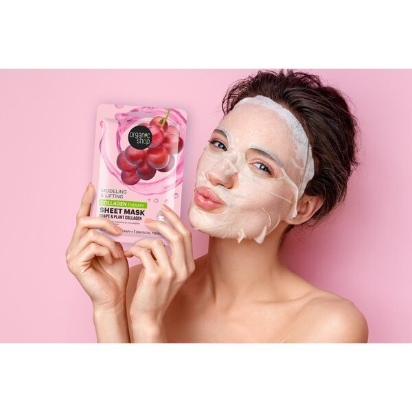 Maska za obraz s kolagenom Organic Shop<br>
