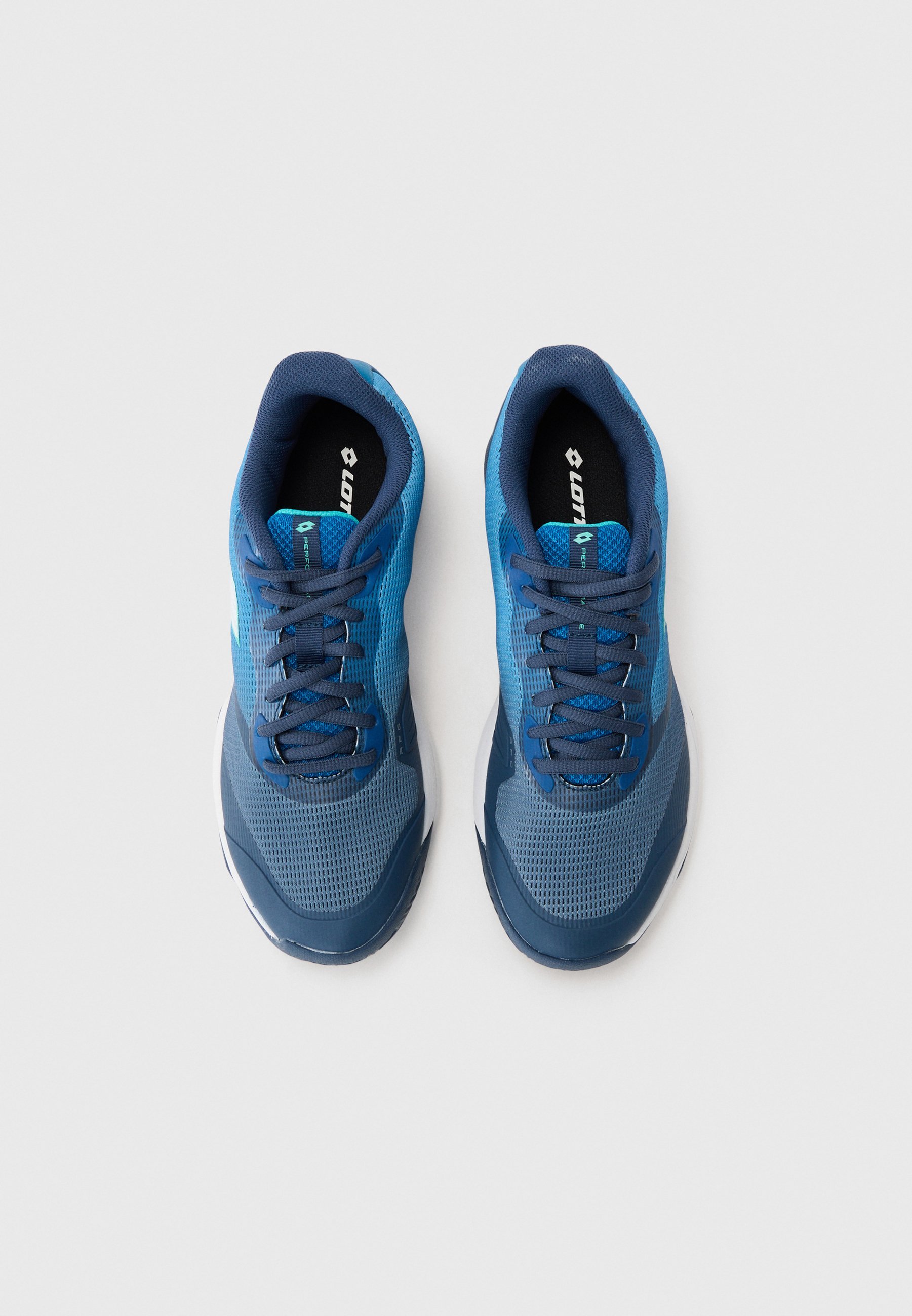 Lotto MIRAGE 400 ALLROUND - Chaussures de tennis multicourts - bleu océan/blanc/bleu Mykonos