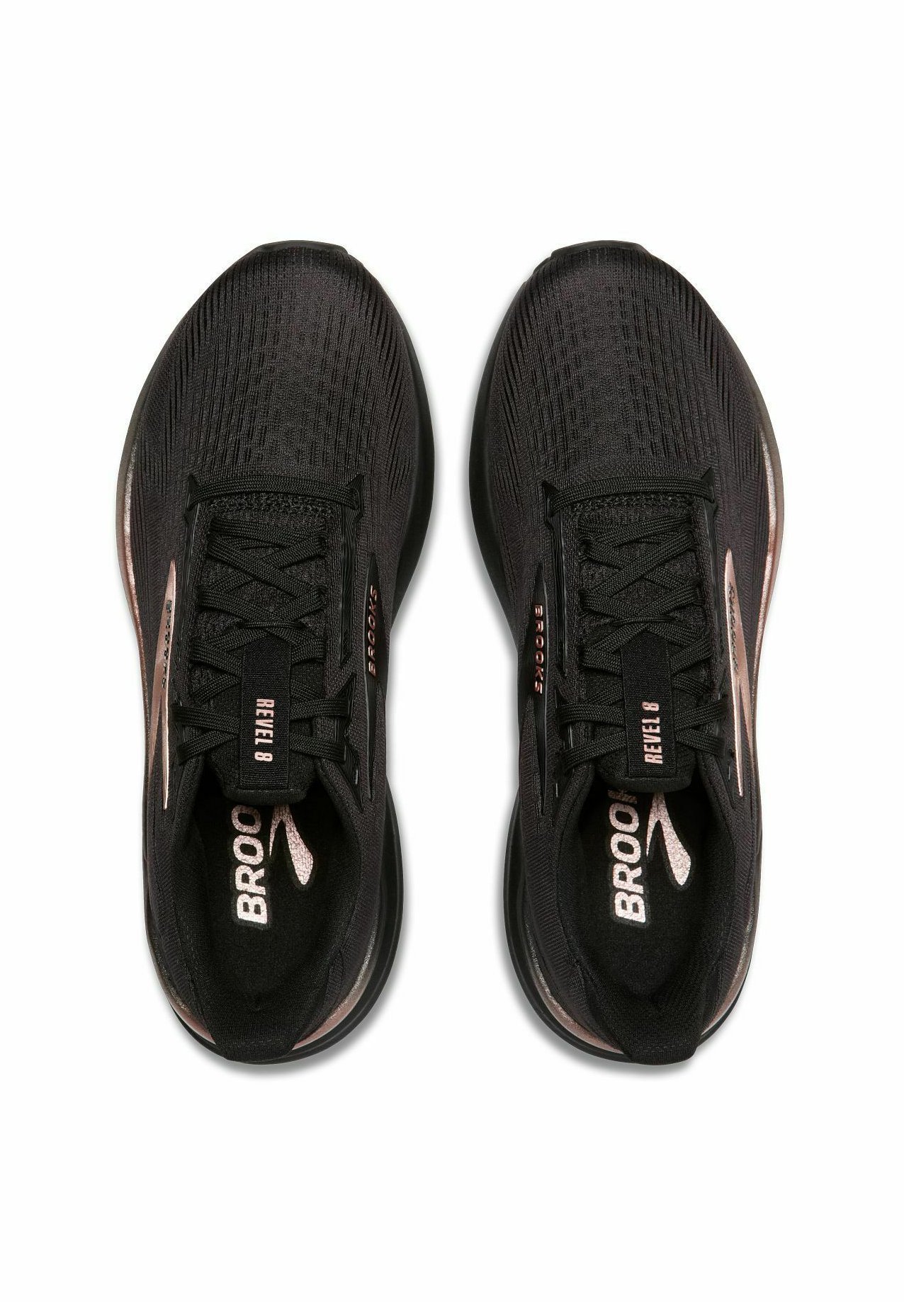 Brooks REVEL 8 - Hardloopschoenen voor op de weg - zwart zwart roségoud