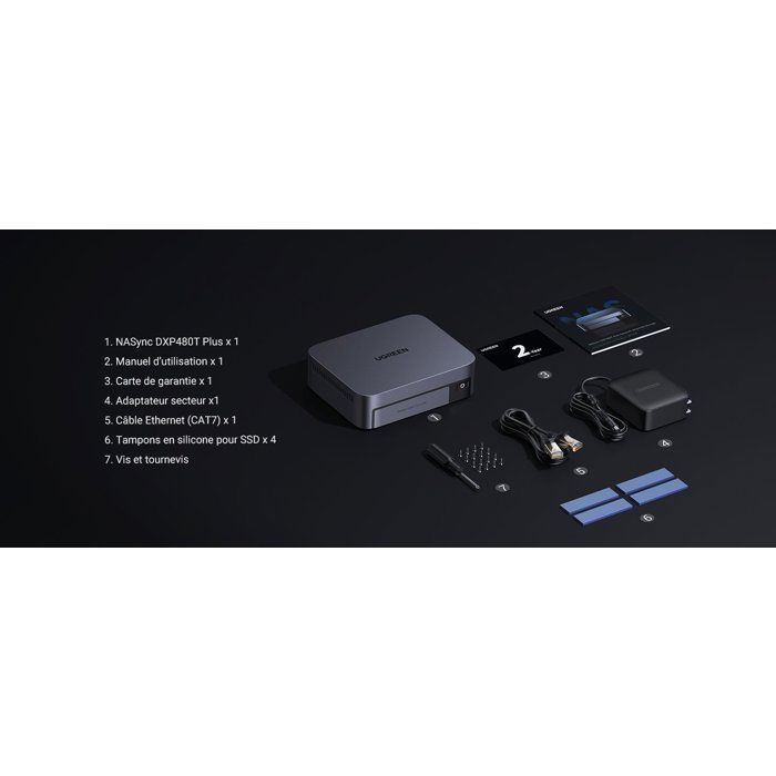 Server NAS - UGREEN - DXP480T Plus - 4 alloggiamenti - 8 GB