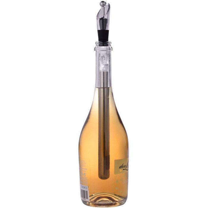Set di 3 refrigeratori per vino - Acciaio inossidabile, vetro e plastica - Confezione regalo