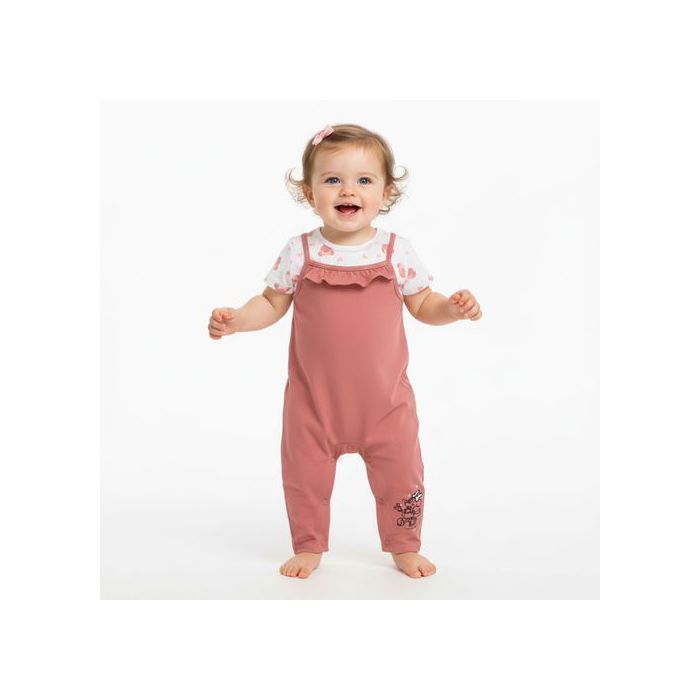 Conjunto de Minnie Mouse de Disney para bebés, suave y cómodo, de algodón, ideal para regalar. Talla 68 cm.