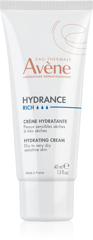 Hydratačný krém Avène Hydrance Rich Hydrating Cream pre suchú a veľmi suchú pleť
