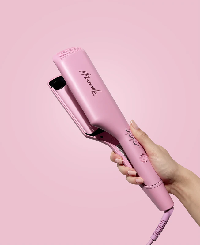 Mermade Double Waver roze haarkruller