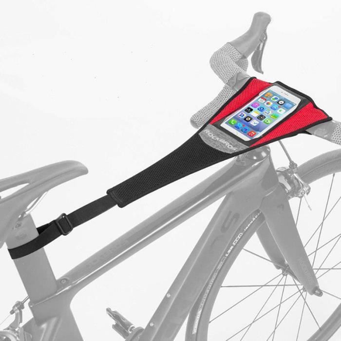 ROCKBROS Home Trainer Bike Net, Anti-Sweat Bicycle Frame Protector with Phone Pocket