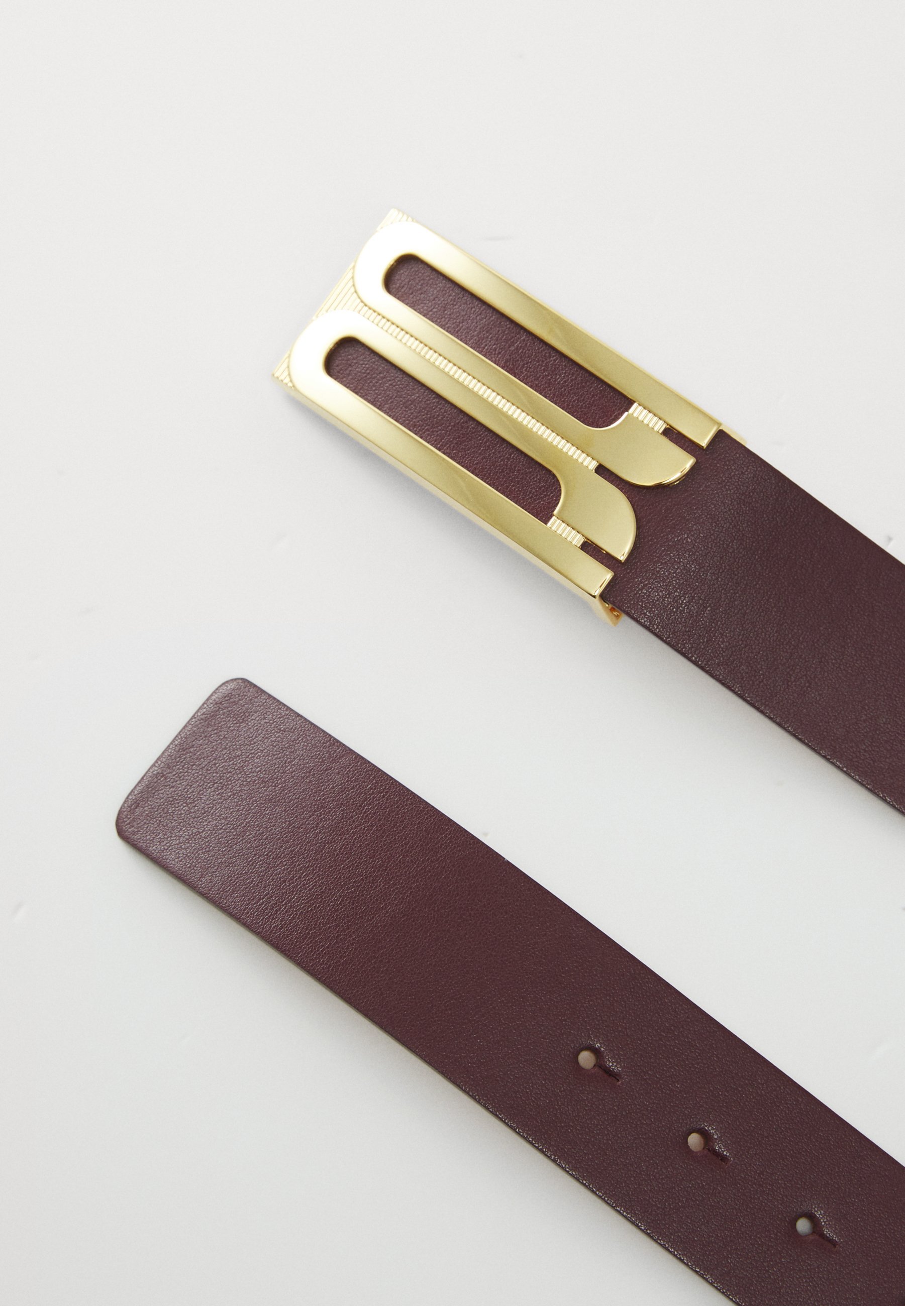 Ceinture Victoria Beckham JUMBO FRAME - Bordeaux