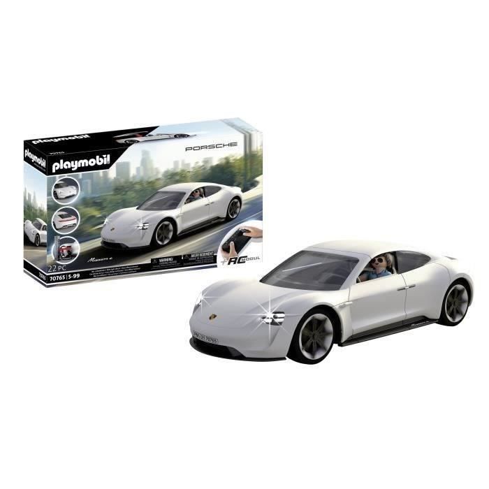 PLAYMOBIL 70765 Porsche Mission E - Classic Cars - Télécommande et effets lumineux inclus - Voiture électrique