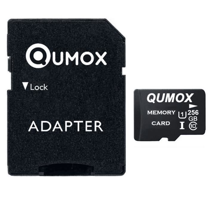 Carte Mémoire Micro SD 256 Go Class 10 Adaptateur sd jusqu'à 80Mo/s sans corrompue , pas perte potentielle de données