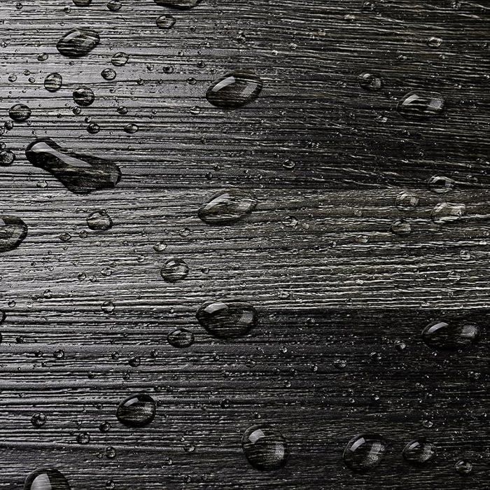 Suelo adhesivo de PVC, acabado madera oscura, 30x30cm, gris antracita, impermeable, 30x30cm, 4 baldosas de madera oscura, SUELO DE PVC MADERA OSCURA