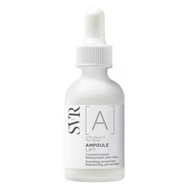 SVR A Ampoule Lift Smoothing Concentrate Ryppyjä ehkäisevä tiivisteseerumi A-vitamiinilla ja retinolilla 30 ml