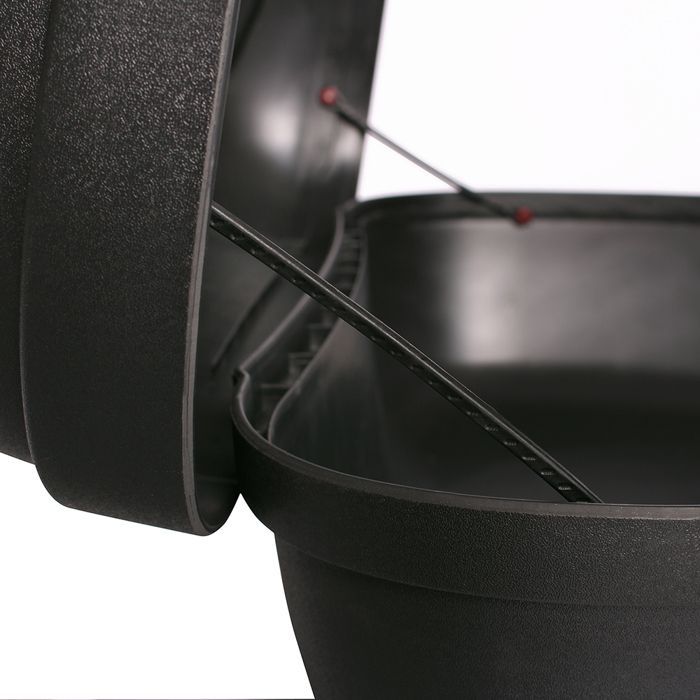 Maleta trasera para motocicleta TRESKO® XXL de 48 litros: capacidad para 2 cascos, montaje rápido, resistente a salpicaduras, para motocicletas, scooters, ciclomotores y quads.