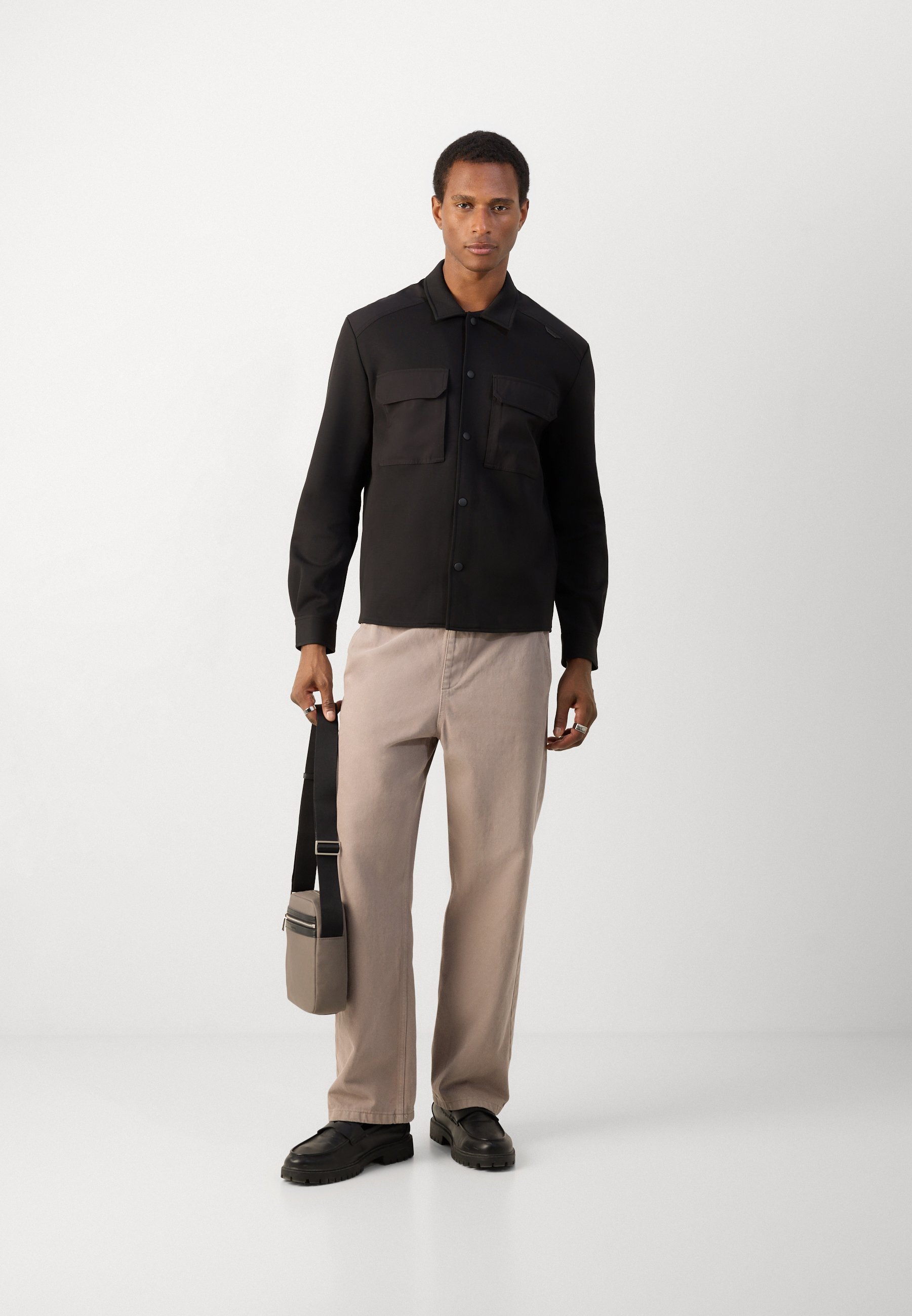 Antony Morato overhemd met normale pasvorm en contrasterende details - Overhemd - zwart