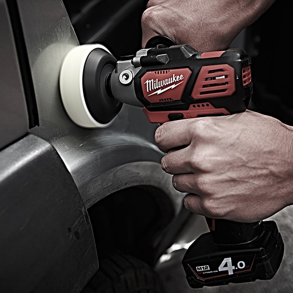 Κιτ λειαντήρα/γυαλιστικού MILWAUKEE 12V 2 x 2.0Ah M12BPS-202B για σημεία/λεπτομέρειες