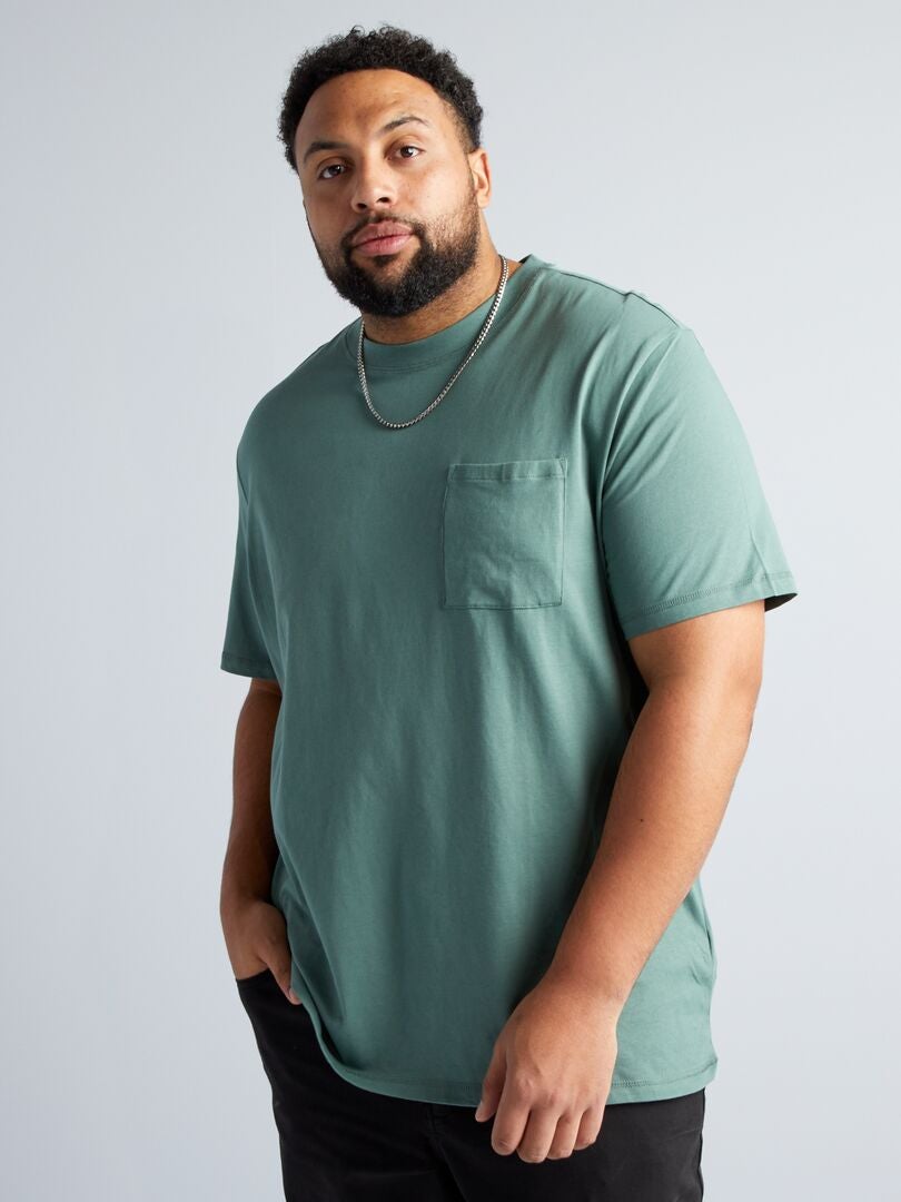 Effen jersey T-shirt - GROEN