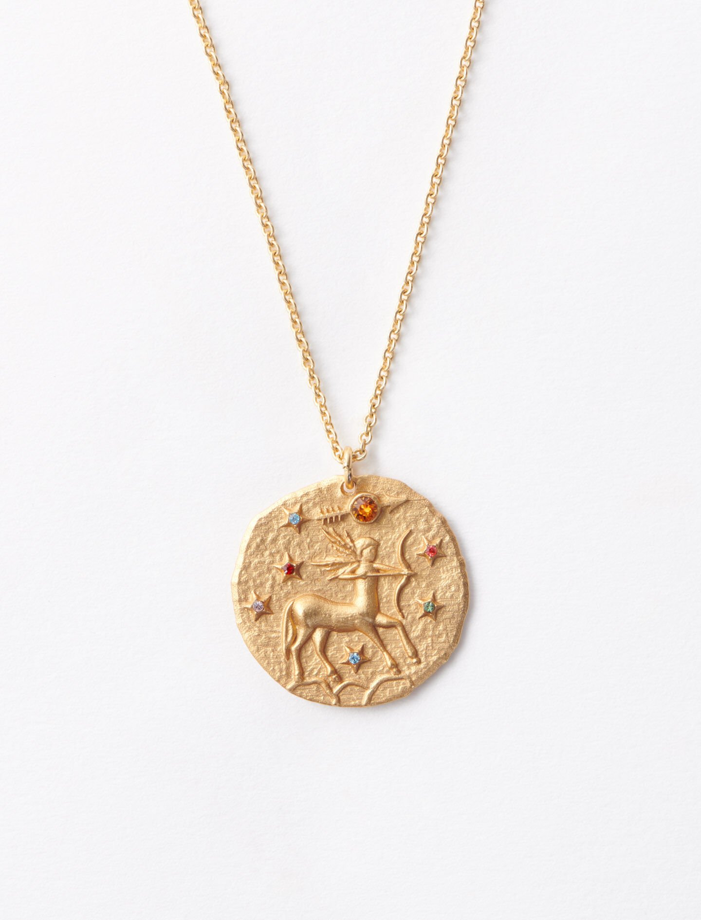 Colier cu semn zodiacal Săgetător - Aur