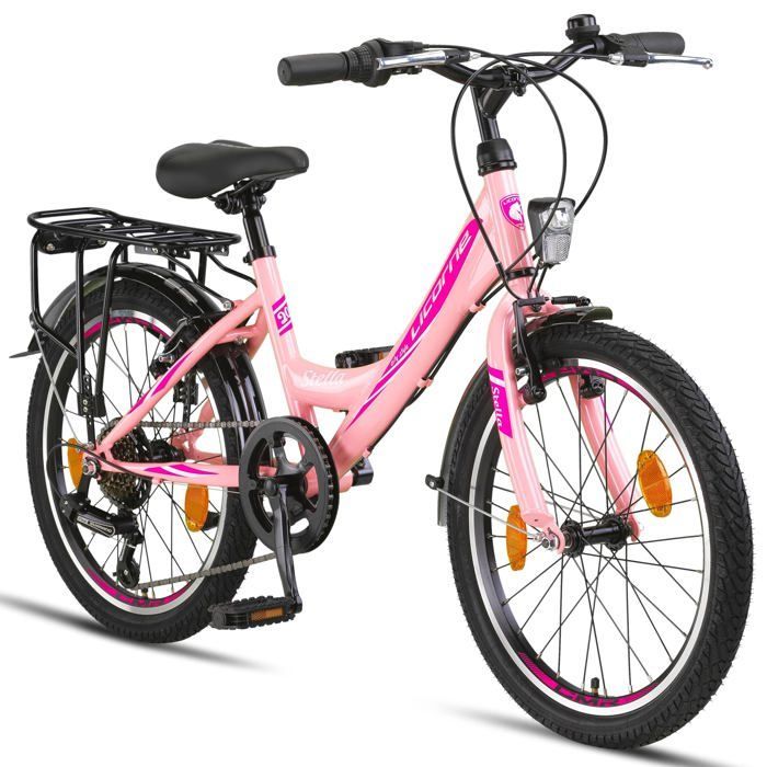 Unicorn Bike Stella Premium City Bike 24, 26 and 28 inch – Dutch bike, Boy [20, Pink]