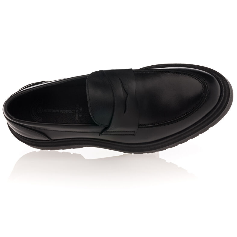 Svarta loafers/båtskor för män