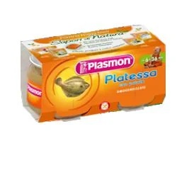 PLASMON Plie homogénéisée Plasmon, grand format, 2 pots de 80 g pour bébé