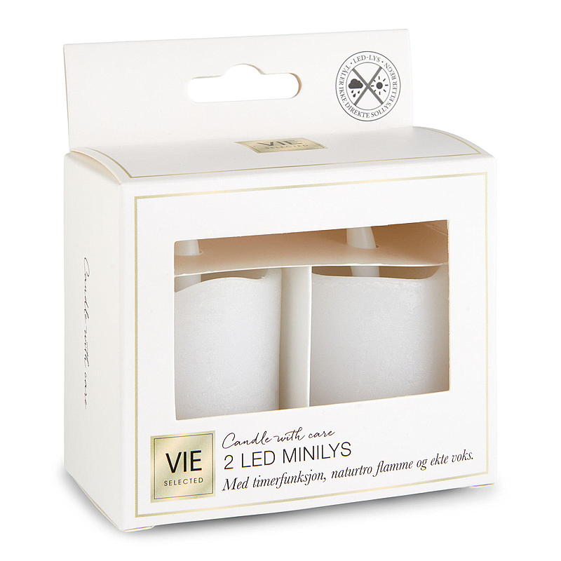 Cire minuteur LED Minilys (lot de 2) de Vie Selected