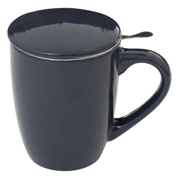 Kubek ceramiczny z sitkiem na herbatę liściasta, 320 ml