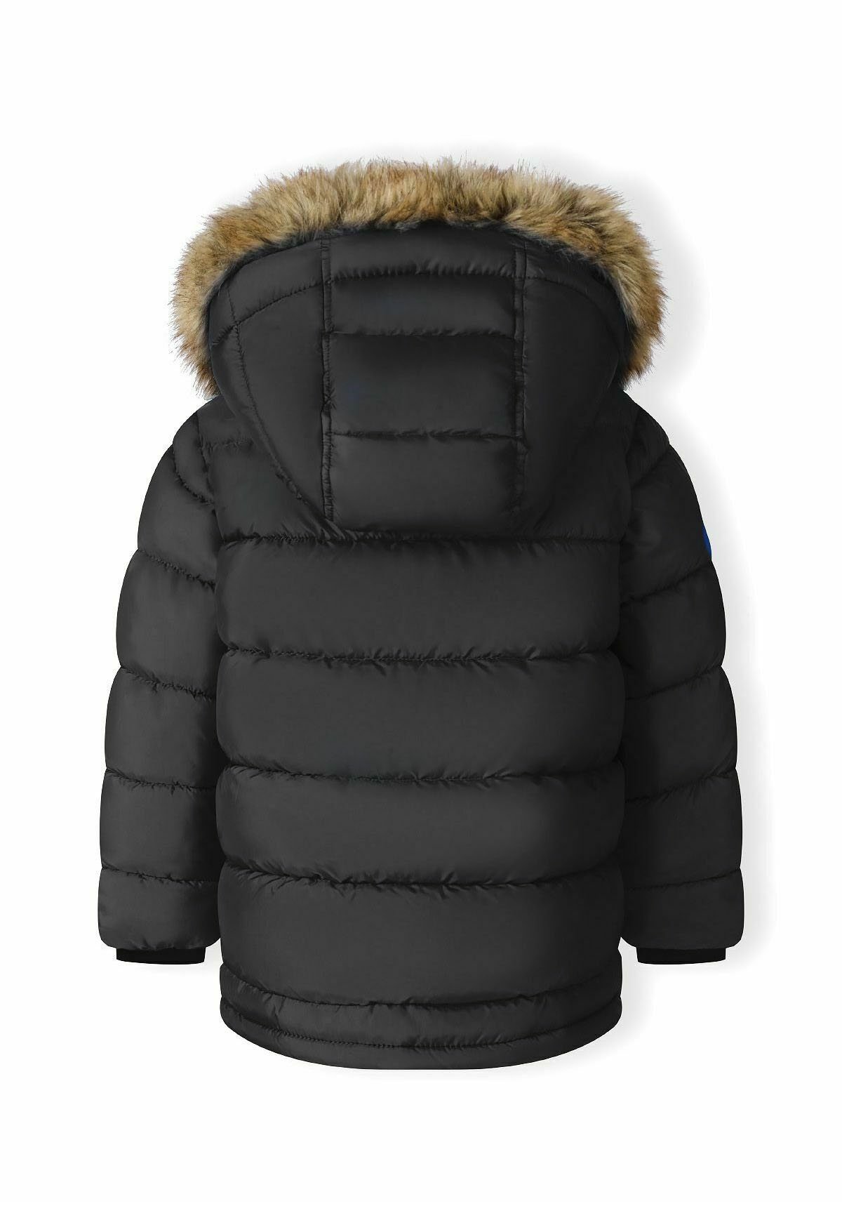 MINOTI WARM PADDED FAUX FUR HOODED - Giacca invernale - nera
