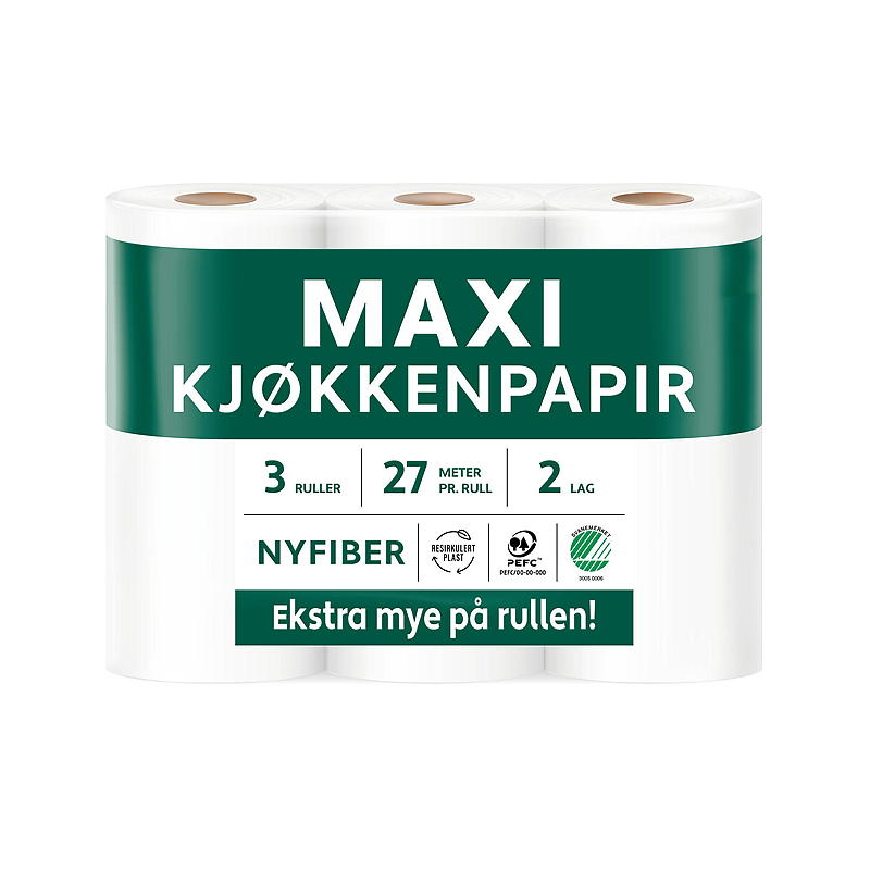 Mjukt hushållspapper 3-pack Maxi