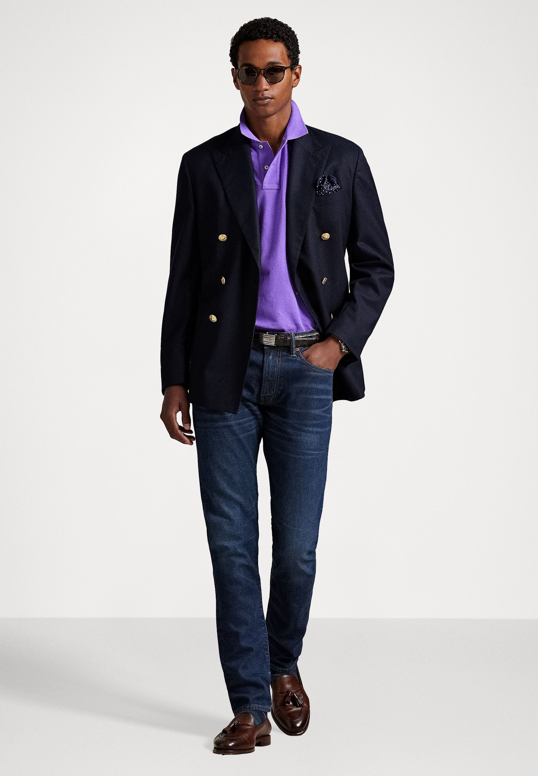 Polo Ralph Lauren MANCHES COURTES - Polo - violet printemps