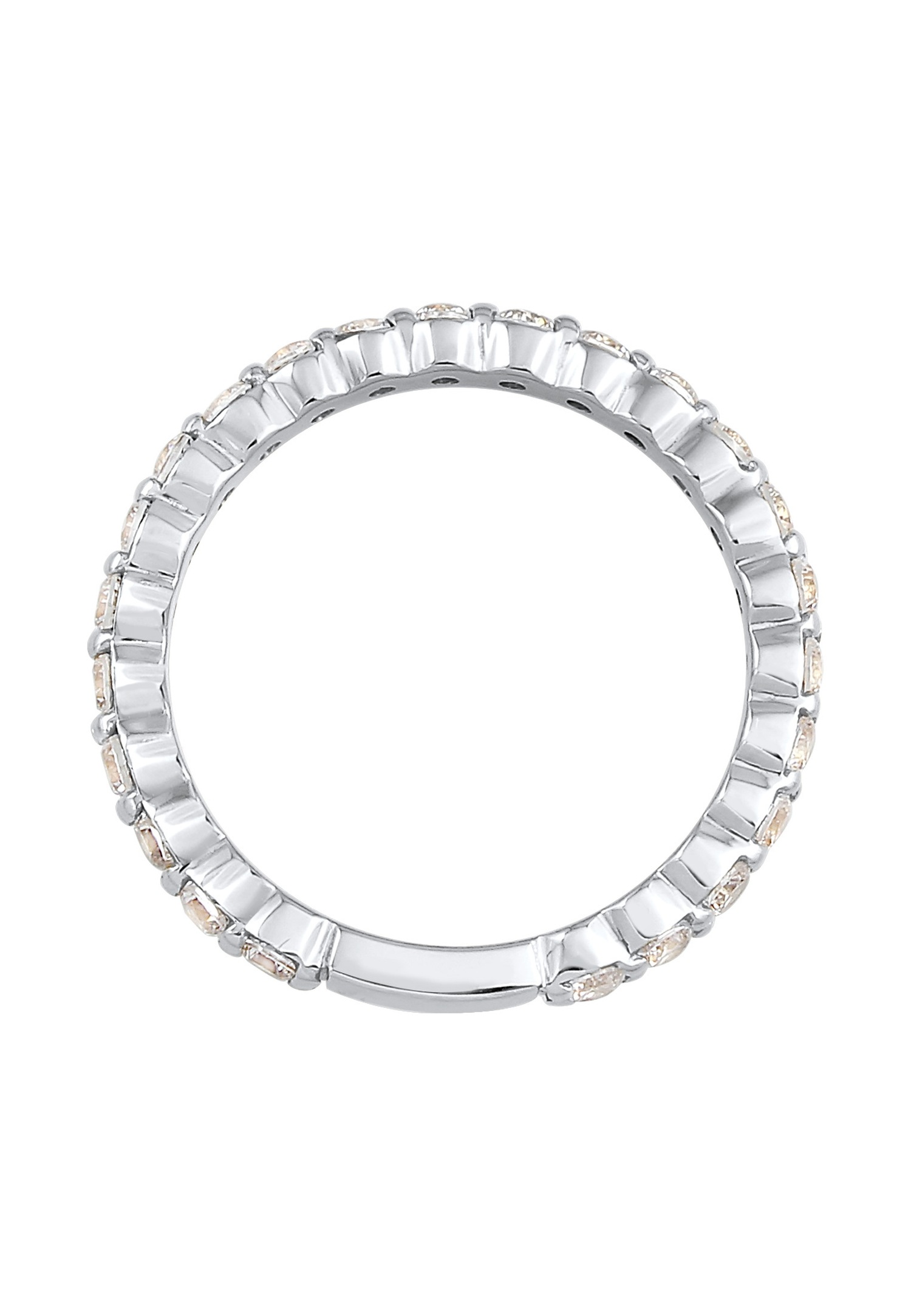 Elli Femmes Bande Mémoire étincelant avec Cristaux de Zirconium en Argent Sterling 925