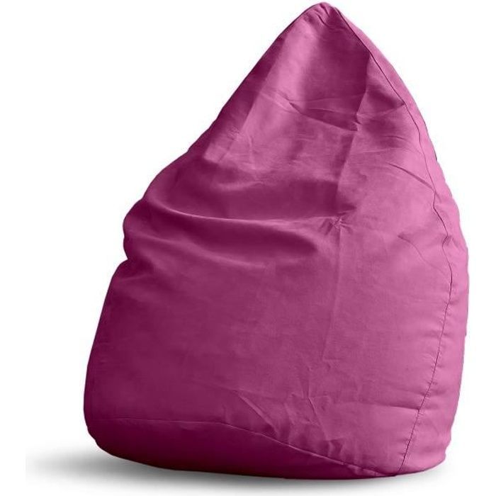 Pouf Poire XL - LUMALAND - Ligne Confort - Rose - Tissu