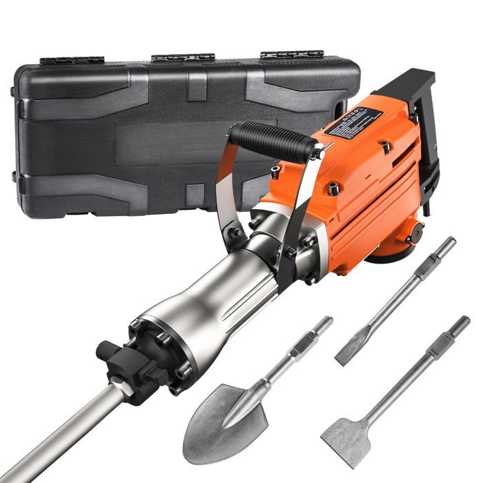 Demolition Hammer - DUOKU - JH-65 - 2200 W - Electric - 6 Demolition Drill Bits