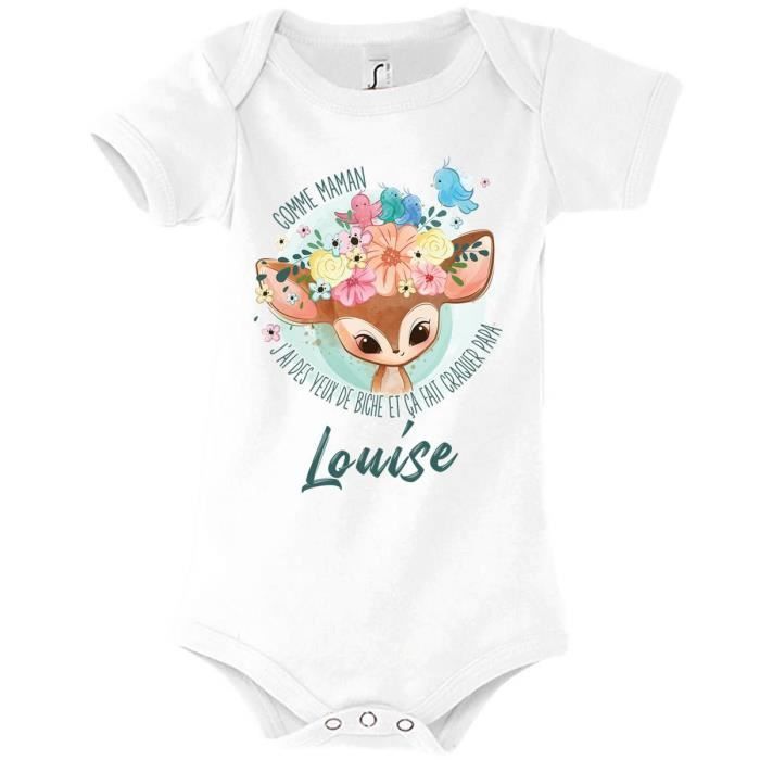 Body para bebé - Louise - Nombre de niña - Algodón - 6-12 meses