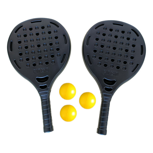  Ensemble de raquettes de padel avec manche, étui et 3 balles