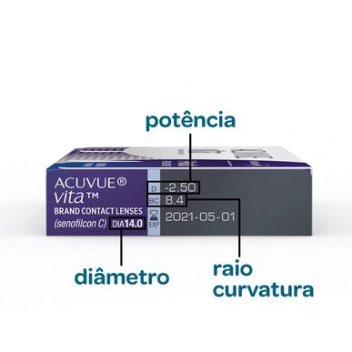 Kontaktní čočky Acuvue Vita, 3 nebo 6 ks.