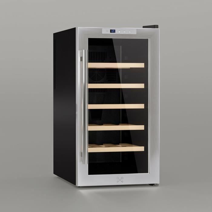 Wine cellar - LES PETITS CHAMPS - CAVC18 - 18 bottles - Electronic control - LED lighting