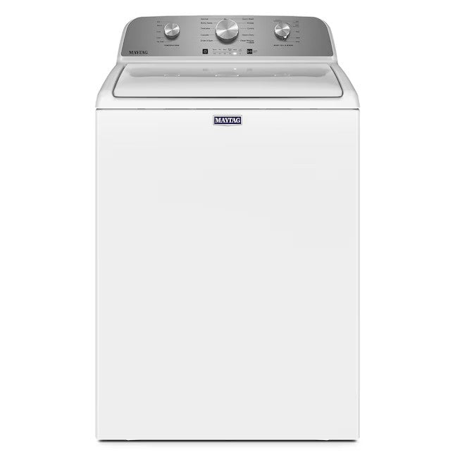Pračka Maytag s horním plněním a vysoce účinným míchadlem o objemu 4,5 krychlových stop (bílá)