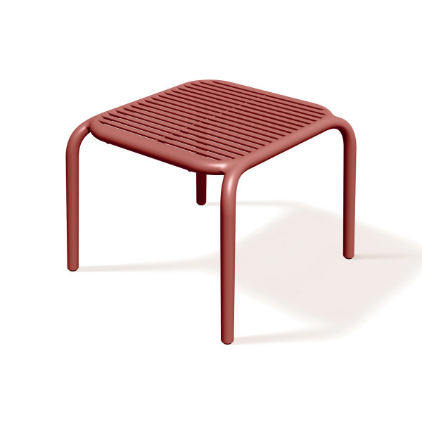 Stolik ogrodowy kawowy Brene Retro Red 54,5 x 53,5 cm FERNE