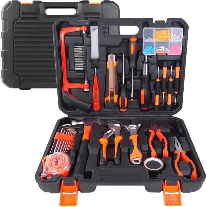 Kit di attrezzi da 102 pezzi, cassetta degli attrezzi DAYPLUS piena, set di attrezzi completo con utensili