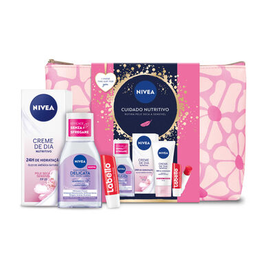 Nivea Nourishing Care Pack, tuotesarja kuivalle ja herkälle iholle, 1 kpl.