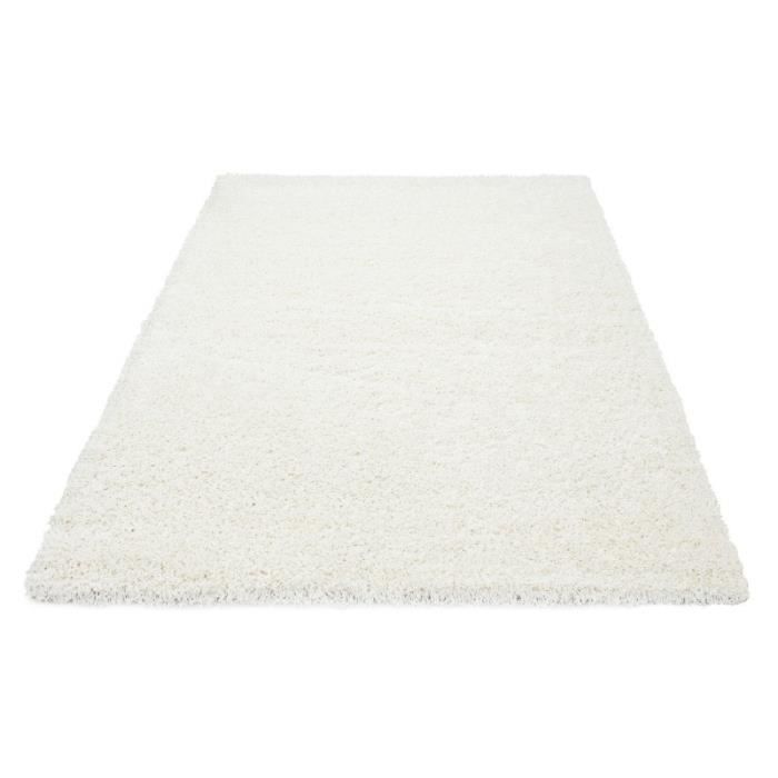 Tapete felpudo para sala de estar - CARPETTEX - Creme - 160 cm - 100% Polipropileno